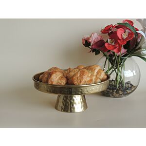 وعاء تقديم بقاعدة مرتفعة يرونا مقاس وسط-ذهبي