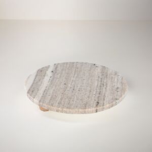 تحفة ديكور طبق رخامي رولاي - بيج ومتعدد الالوان