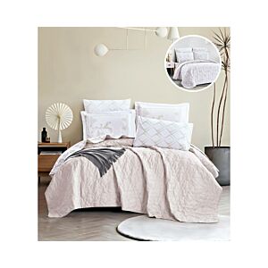 لحاف كوين سادة وجهين امرال - وردي