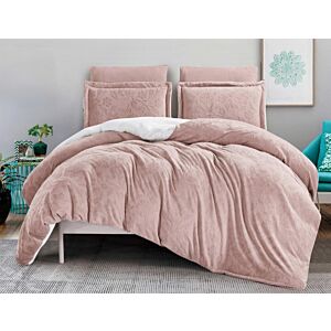 طقم لحاف كينغ مزدوج مخمل فرو كلاوس - 6 قطع - لحمي