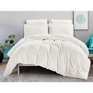 طقم لحاف كينغ مزدوج مخمل فرو كلاوس - 6 قطع - بيج