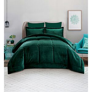 لحاف كينج ساده بطانية 3 قطع - اخضر