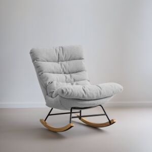 كرسي استرخاء هزاز مدونا - رمادي