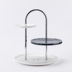 ستاند تقديم من أثير - أزرق وفضي