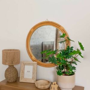مرآة دائرية - بني