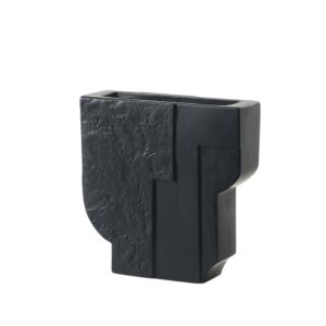 فازة بوليغونال جيوميترك -  أسود