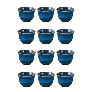 طقم أكواب كاوا بورسلين 12 قطعة 110  مل متعدد الألوان