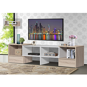 طاولة تلفزيون متحركة أفيجنون خشب ماليزي متعدد الألوان