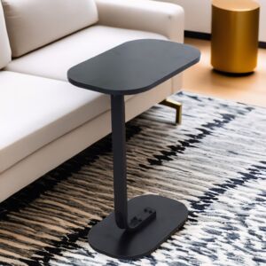 طاولة خدمة شكل بيضاوي كايا - أسود