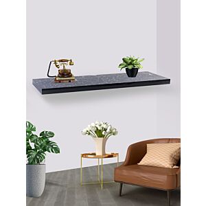 رف جداري لونا طول 100 سم لون رخامي غامق