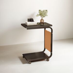 طاولة خدمة مستطيلة روانا - أسود