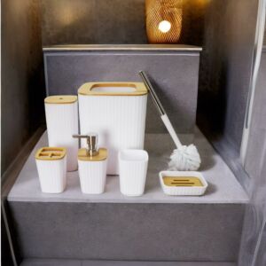 طقم اكسسوار حمام 6 قطع قلورا