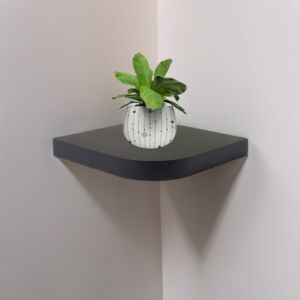 رف جداري مقوس - أسود