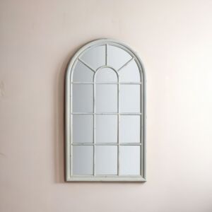 مرآة حائط شكل شباك ساكولا  -  أبيض 