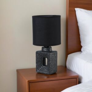 أبجورة طاولة موردن كهربائية سيراميك سكالا - اسود