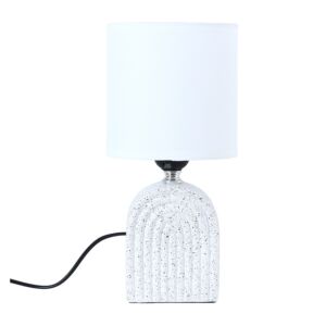 أبجورة طاولة موردن كهربائية سيراميك شينزو - ابيض