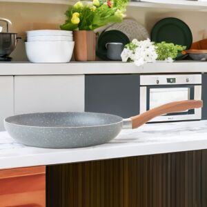 مقلاة جرانيت 26 سم - رصاصي