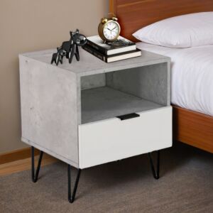 كومدينو درج ورف بيان - رمادي وابيض