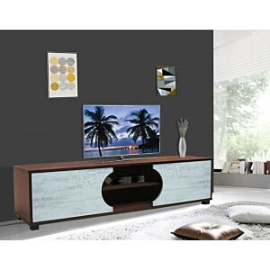 طاولة تلفزيون سميشونبني ورمادي