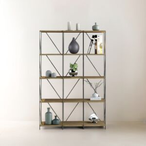 وحدة رفوف لوسان خشب ماليزي 5 ادوار  متعددة الإستخدام خشبي 