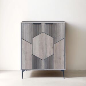 خزانة أحذية بابين خشب ماليزي لندن - خشبي