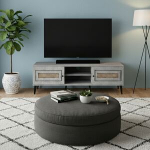 طاولة تلفزيون مونزا 180 سم - رمادي