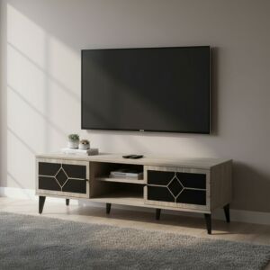 طاولة تلفزيون ستيلا 180 سم - رمادي