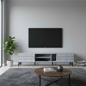 طاولة تلفزيون كابري 200 سم - رمادي