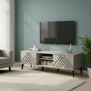 طاولة تلفزيون بورتو180 سم - بني