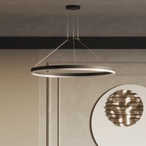 إنارة معلقة ليد دائري مع حلقة قطر 80 سم 3000k