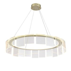 اضاءة معلقة ذكية شرائح الاكريليك - شفاف وذهبي