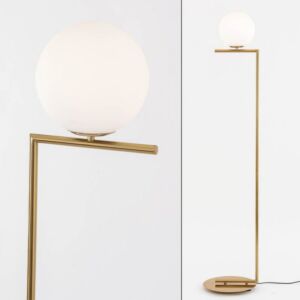 ابجورة ارضية شكل انسيابي - ذهبي