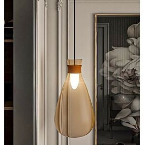 إنارة معلقة راقية شكل قطرة ماء بلون عسلي