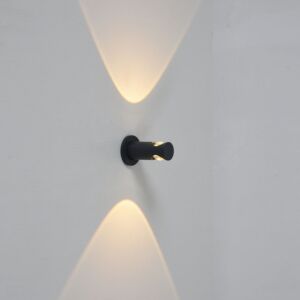 انارة معلقة حائط خارجية اسطوانية باتجاهين - رمادي