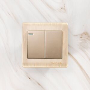 مفتاح كهربائي مجوز فانوس - ذهبي لامع