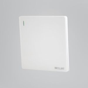 مفتاح مفرد 3 خط لايت برلنت - ابيض