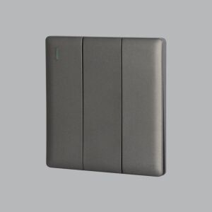 مفتاح كهرب دركسون ثلاثي رمادي لايت برلنت