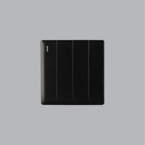 مفتاح كهرباء رباعي برلنت - اسود لايت