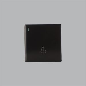 مفتاح جرس مودرن برلنت لايت - اسود