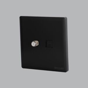 فيش دش مع شبكة برلنت لايت - اسود