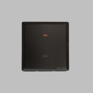 مفتاح سخان 20A برلنت لايت - أسود