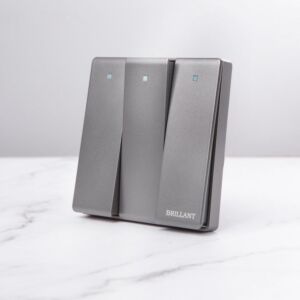 مفتاح ثلاثي مودرن من برلنت - رمادي