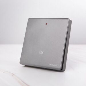 مفتاح سخان 25 أمبير مودرن من برلنت - رمادي