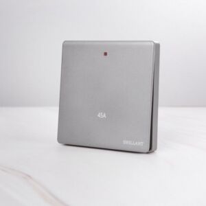 مفتاح مكيف 45 أمبير مودرن من برلنت - رمادي