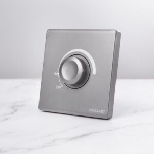 مفتاح ديمر 1000 واط مودرن من برلنت - رمادي