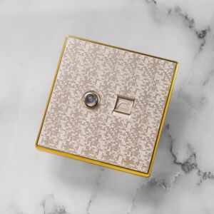 فيش تلفون مع فيش دش من برلنت - ذهبي