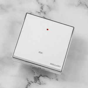 مفتاح سخان كهربائي 20 أمبير من برلنت - ابيض لؤلؤي