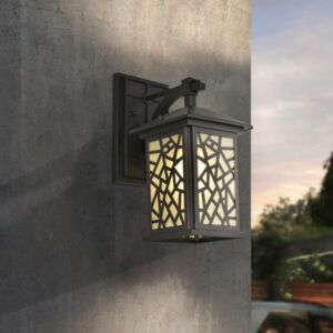 فانوس جداري سومانتك مربع اسود