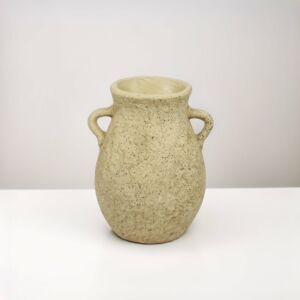 فازة فخار كبيرة ايلا - بيج