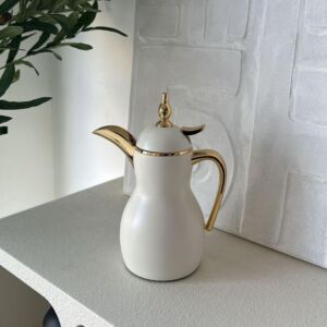 دلة قهوة سكري وذهبي 350 مل